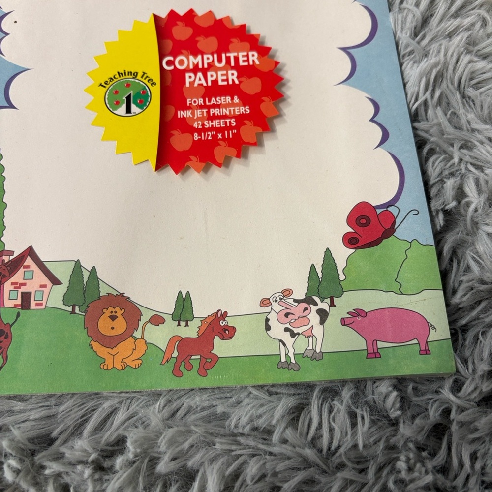 NWT NIP Teaching Tree 3 Packs Colorful Computer Paper Set Laser & Ink Jet 8.5x11 - Picture 11 of 16